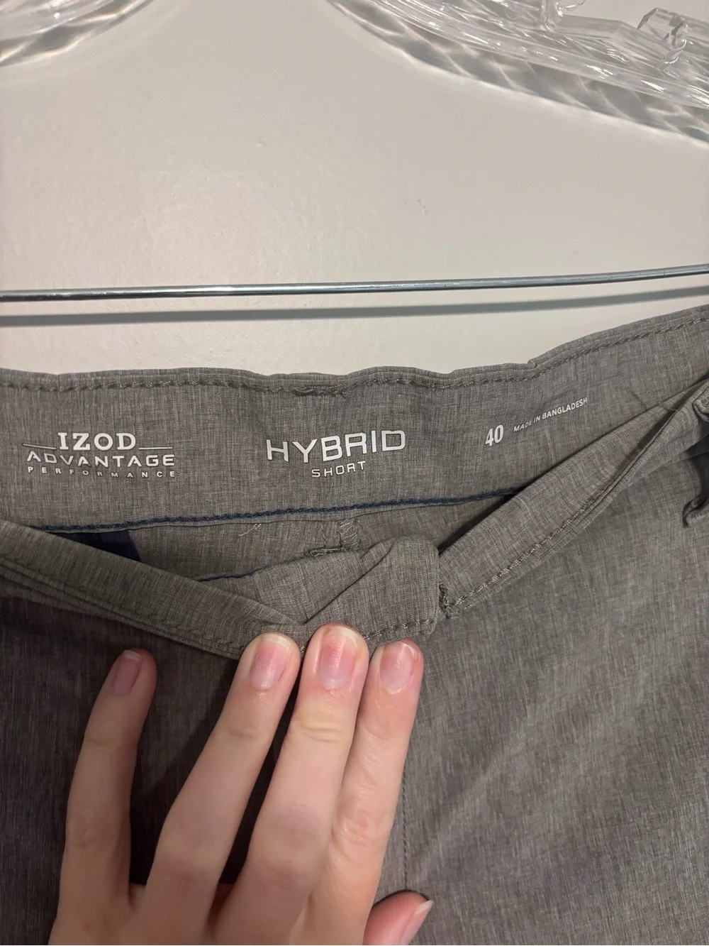 Bundle of Two Pairs of Izod Men's Gray Flat-Front Dress Shorts
